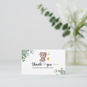 We can bearly wait thank you enclosure card