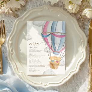 We Can Bearly Wait Twins Baby Shower Menu