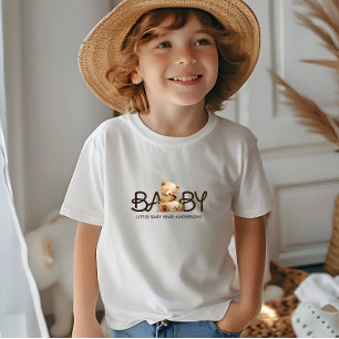 We Can Bearly Wait Watercolor Baby Shower Party T-Shirt
