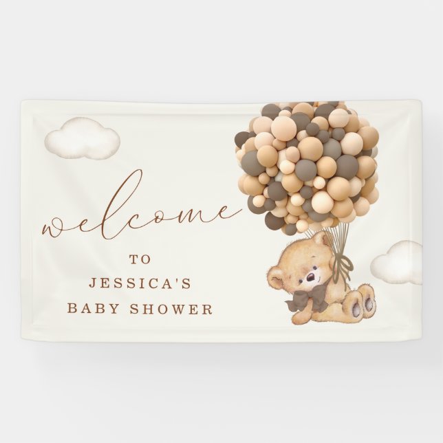 We Can Bearly Wait Welcome Banner (Horizontal)