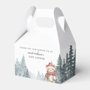 We Can Bearly Wait Winter Baby Shower Favour Box