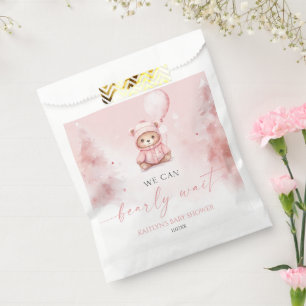 We Can Bearly Wait Winter Teddy Bear Baby Shower Favour Bags