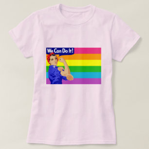 "WE CAN DO IT" AND LGBT FLAG DESIGN T-Shirt