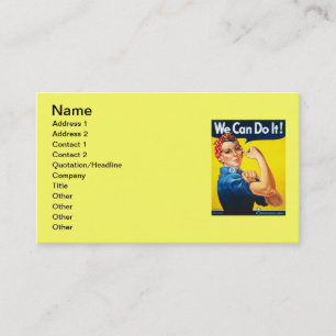 We Can Do It Business Card