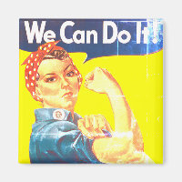 We can do it Classic Faded Magnet