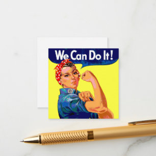 We Can Do It Enclosure Card