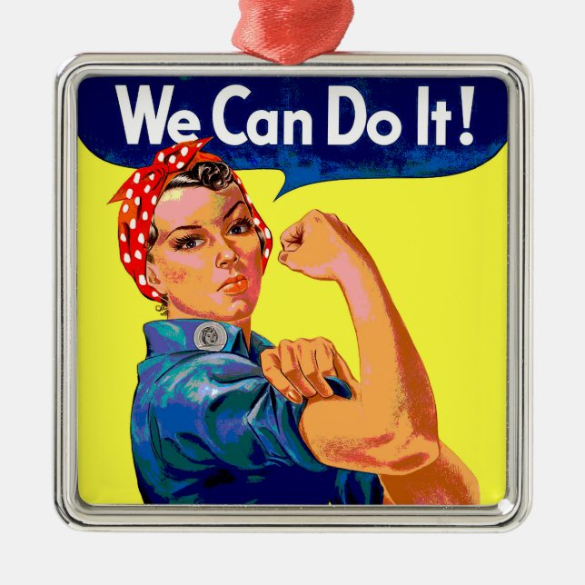We Can Do It Extra Motivation Metal Tree Decoration (Front)