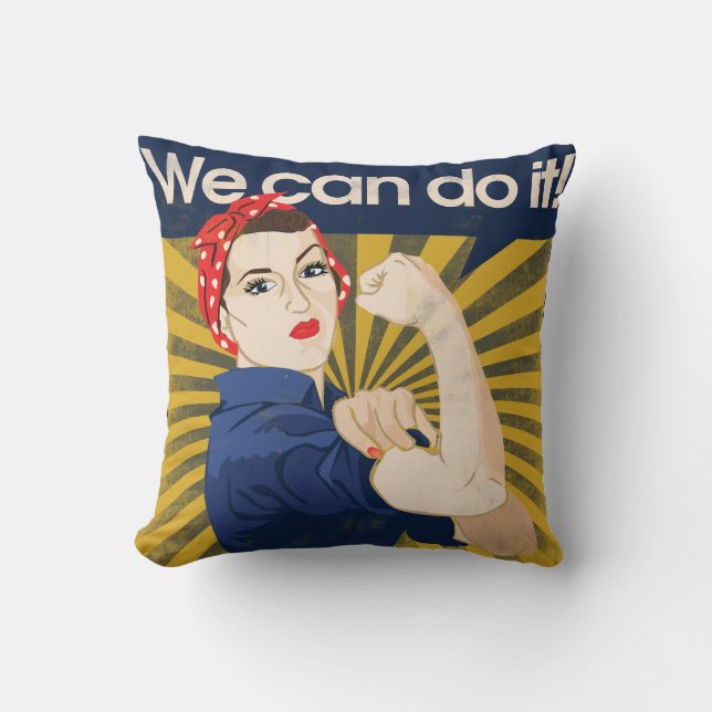 We can do it feminism cushion (Front)
