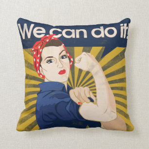 We can do it feminism cushion