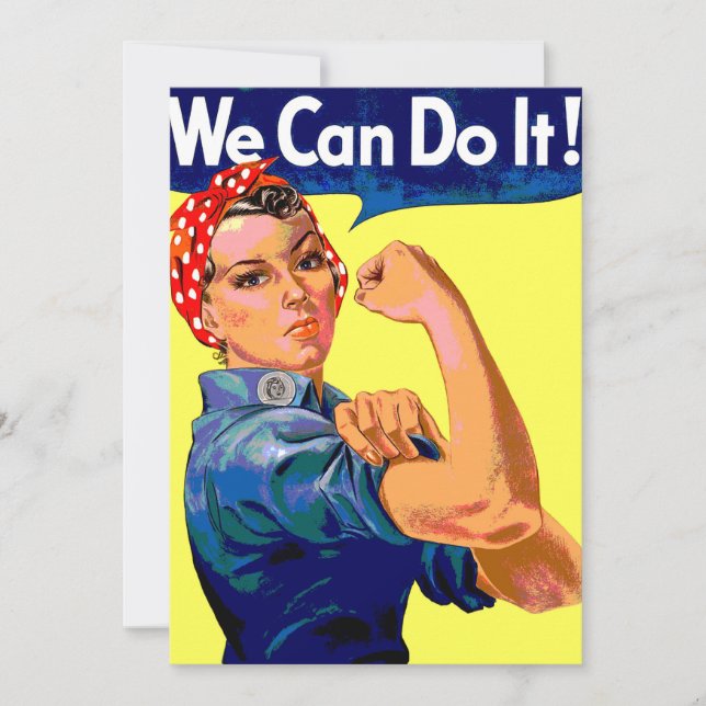 We Can Do It   Invitation (Front)