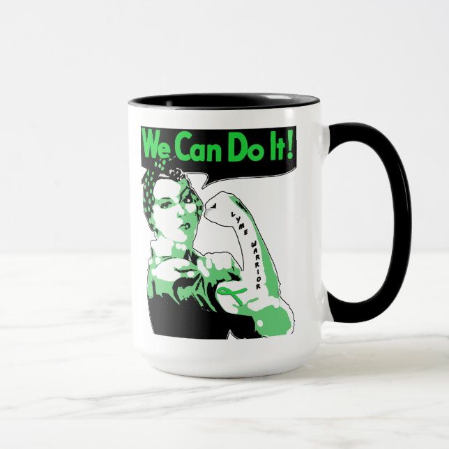 We Can Do It, Lyme Disease Warrior Coffee Cup (Right)