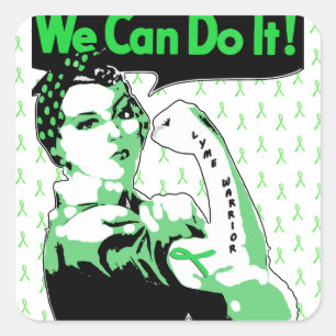 We Can Do It, Lyme Disease Warrior Sticker