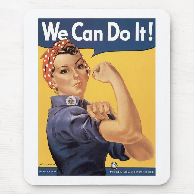 We Can Do It! Mouse Pad (Front)