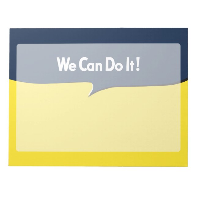 We Can Do it Rosie Headline Notepad (Front)