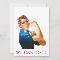 We Can Do It Rosie Riveter Women Power WWII
