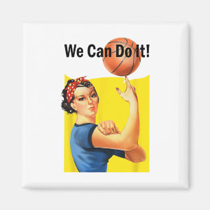 We Can Do It Rosie Sketll Women's Feminist Magnet