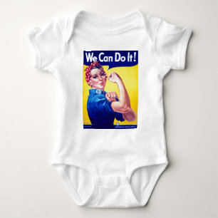 We Can Do It Rosie the Riveter Baby Bodysuit
