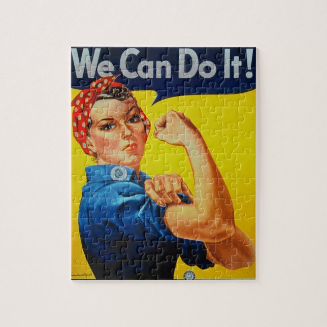 We Can Do It Rosie the Riveter Jigsaw Puzzle (Vertical)