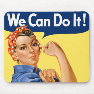 We Can Do It! Rosie the Riveter Mouse Pad