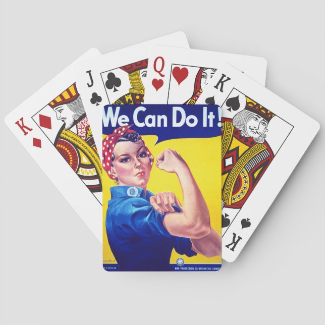 We Can Do It Rosie the Riveter Playing Cards (Back)