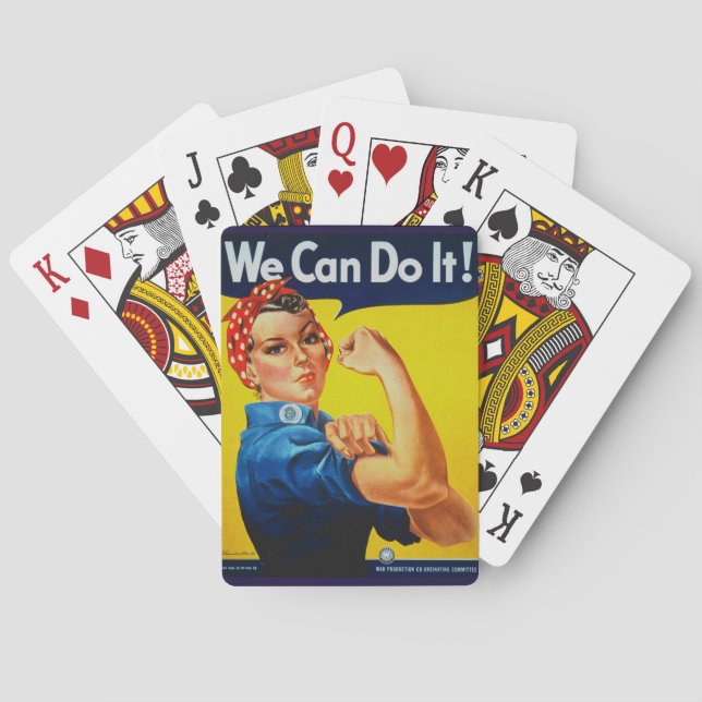 We Can Do It Rosie the Riveter Playing Cards (Back)