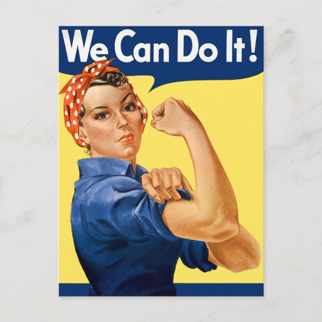 We Can Do It! Rosie the Riveter Postcard (Front)