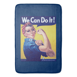 We Can Do It Rosie the Riveter United States Bath Mat