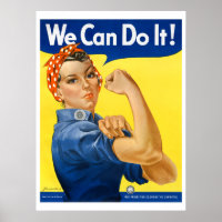We Can Do It! Rosie the Riveter Vintage WPA