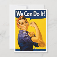 We Can Do It! Rosie the Riveter Vintage WW2
