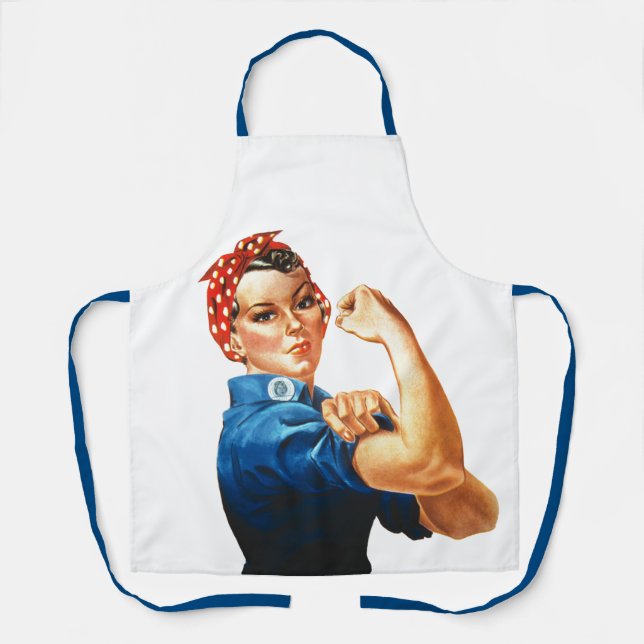 We Can Do It Rosie the Riveter Women Power Apron (Front)