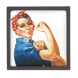 We Can Do It Rosie the Riveter Women Power Jewellery Box
