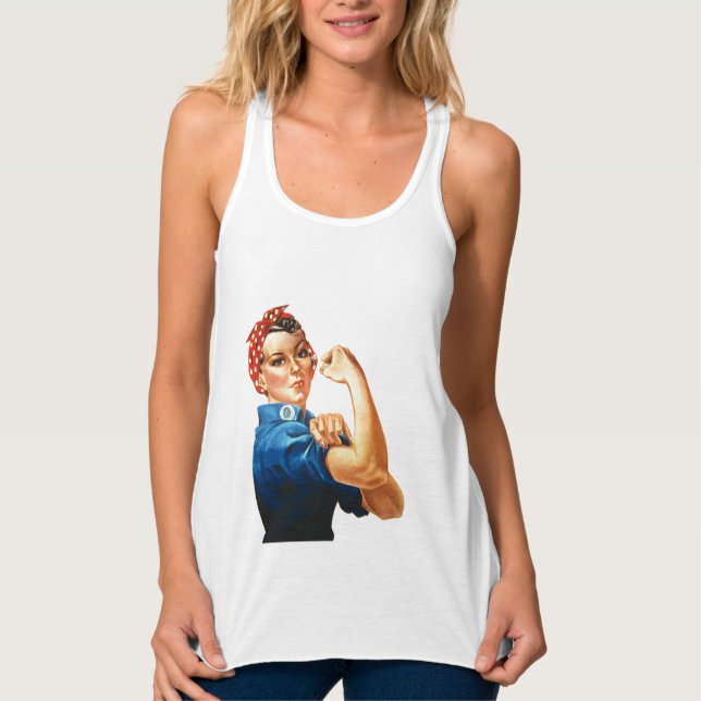 We Can Do It Rosie the Riveter Women Power Singlet (Front)