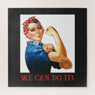 We Can Do It Rosie the Riveter Women Power WWII  Jigsaw Puzzle