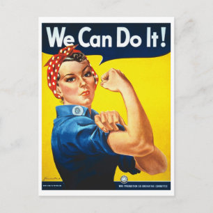 We Can Do It Rosie the Riveter World War II Postcard