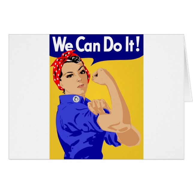 We Can Do It! Rosie The Riveter WWII Poster (Front Horizontal)