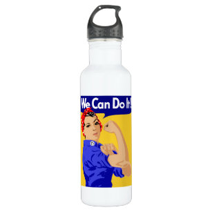 We Can Do It! Rosie The Riveter WWII Poster 710 Ml Water Bottle