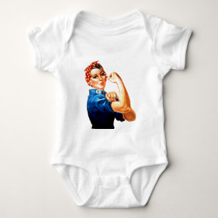 We Can Do It Rosie the Riveter WWII Propaganda Baby Bodysuit