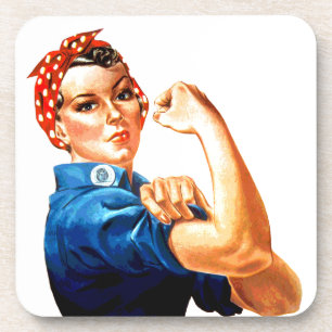 We Can Do It Rosie the Riveter WWII Propaganda Coaster