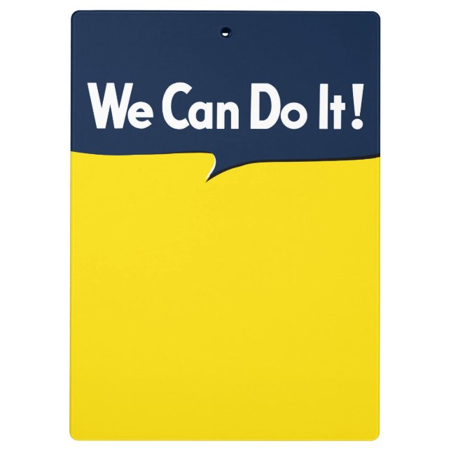 We Can Do it says Rosie Clipboard (Back)
