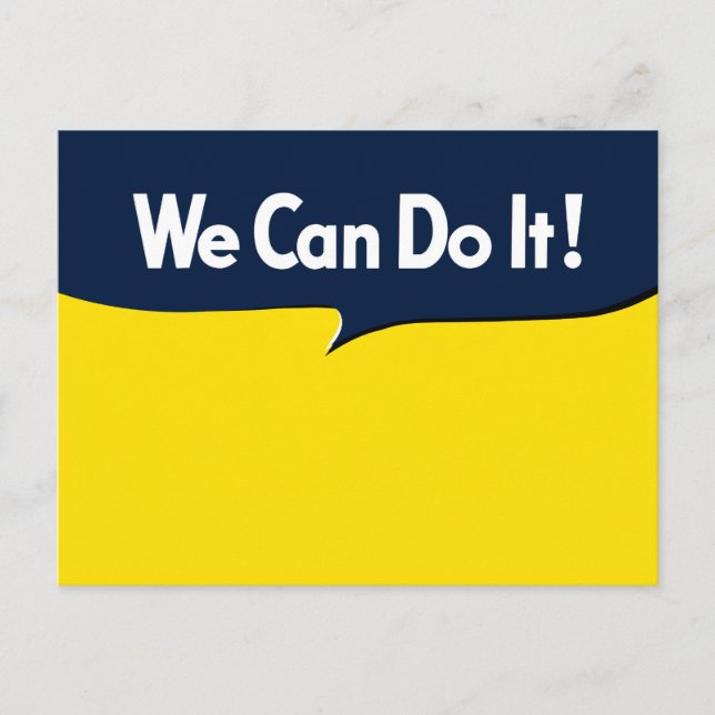 We Can Do it says Rosie Postcard (Front)