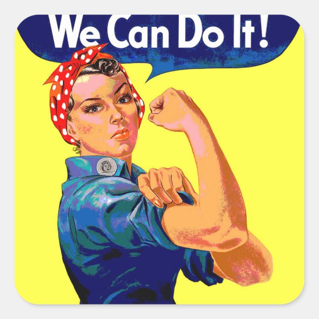We Can Do It   Square Sticker (Front)