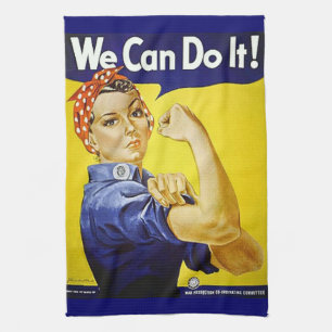 We Can Do It! Tea Towel