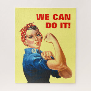 We Can Do It World War II Propaganda Rosie Riveter Jigsaw Puzzle