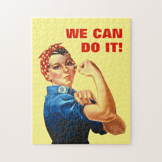 We Can Do It World War II Propaganda Rosie Riveter Jigsaw Puzzle (Vertical)