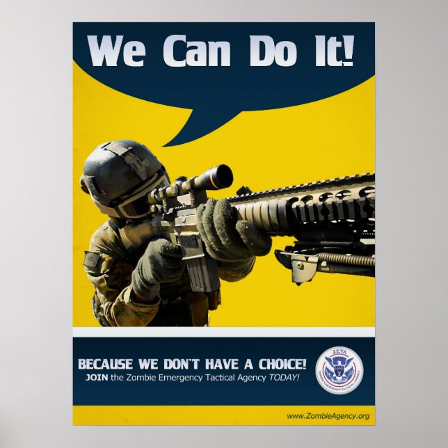 We Can Do It - Zombie Poster (Front)