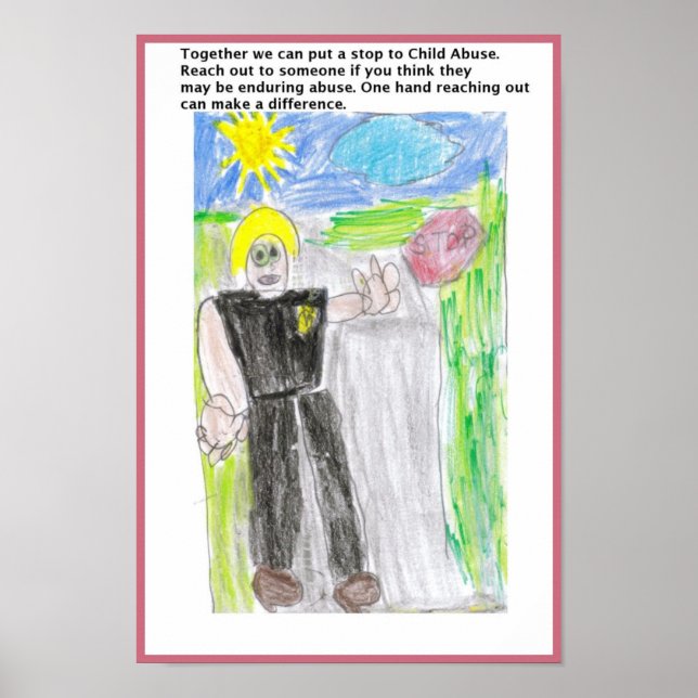 We can stop Child Abuse Poster (Front)