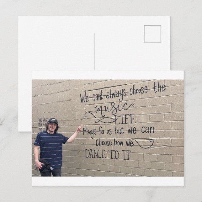 We Can’t Always Choose the Music Postcard (Front/Back)