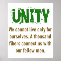 We Cannot Live Only For Ourselves - Unity Quote