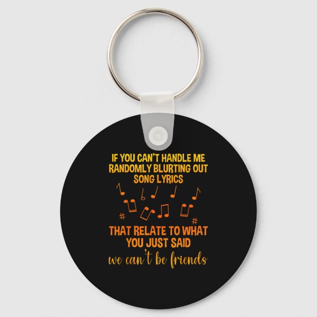 We Can't Be Friends - Uni - Black - Small - School Key Ring (Front)