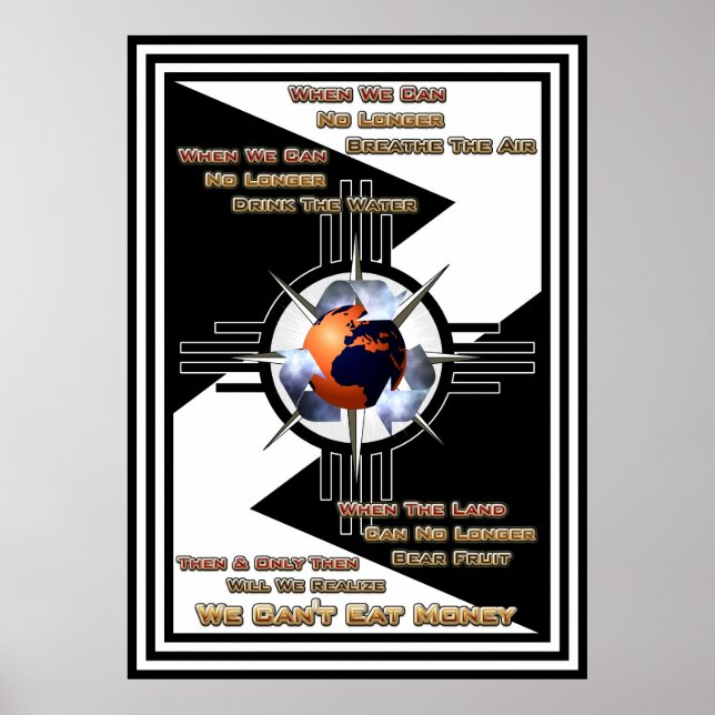 We Can't Eat Money! Archival Poster (Front)